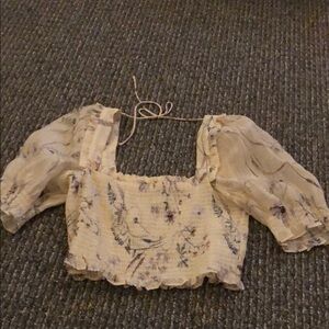 Floral Puff Sleeve Top